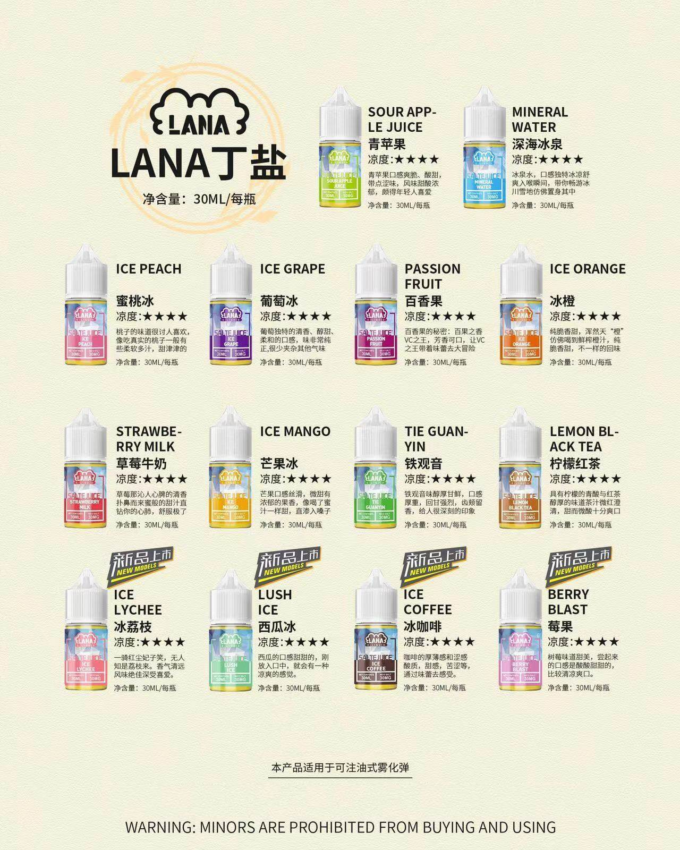 LANA丁鹽 煙油